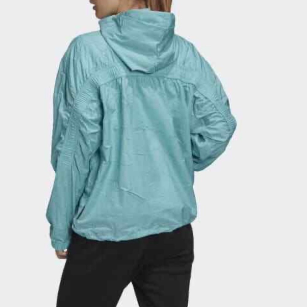 Adidas W.N.D Hooded Jacket Primeblue Blue Spirit